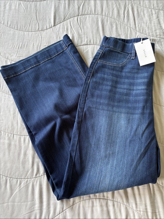 Cello Denim - Cello Women's Straight Leg Jeans - Dark Blue
